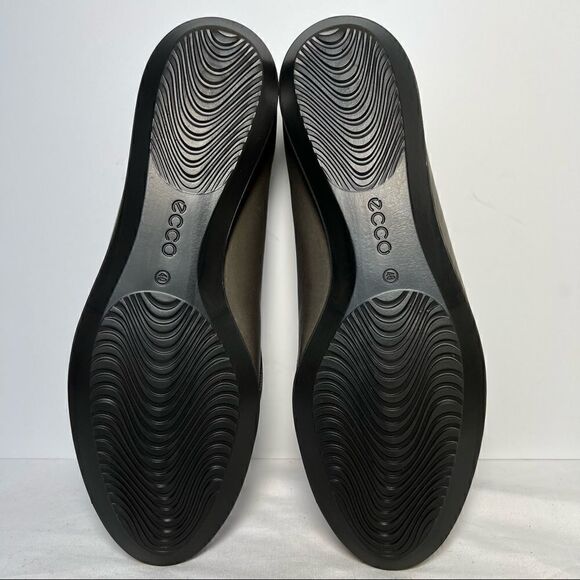 Ecco Touch Ballerina 2.0 Warm Grey Leather Flats EU40 US10 - Picture 7 of 11